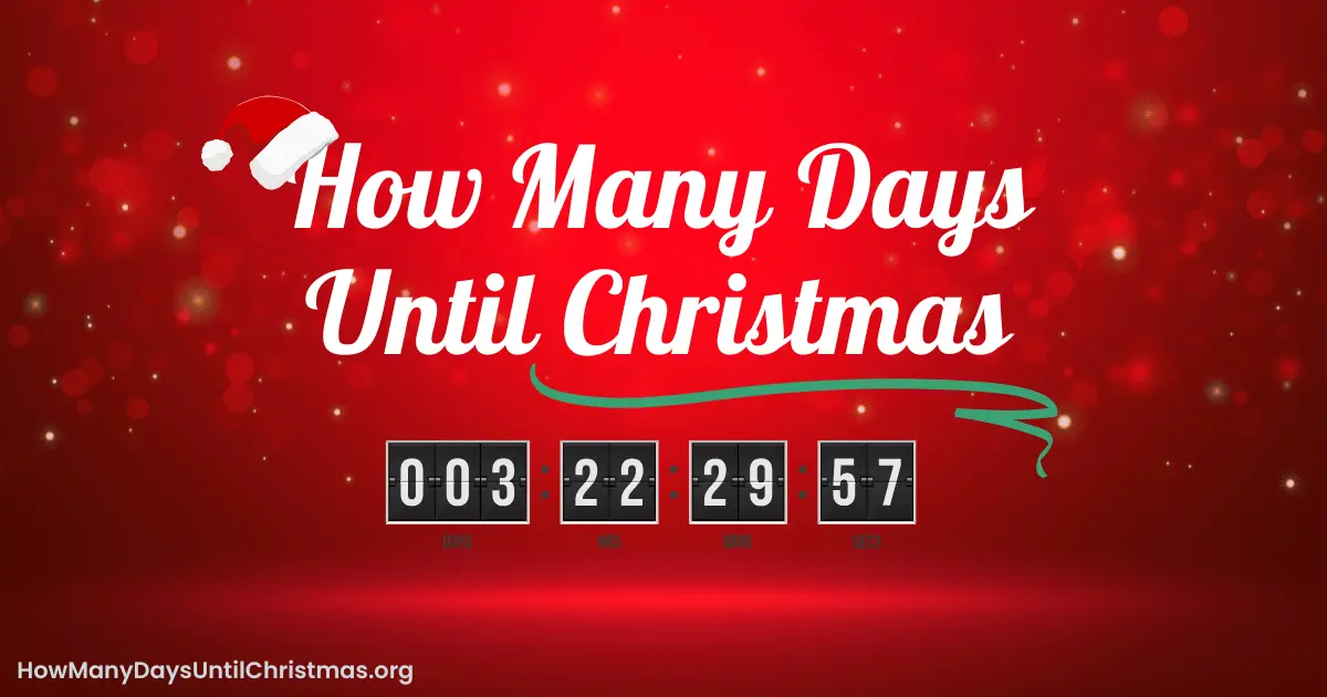 Counting Down the Days Until Christmas: Traditions and Significance