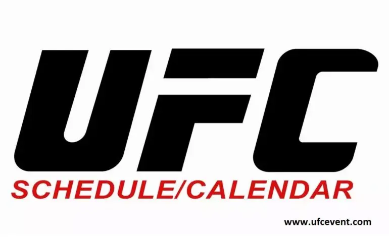 Latest UFC Schedule and Upcoming Fight Events