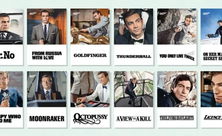 Complete List of James Bond Movies in Order