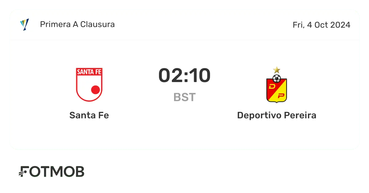 Santa Fe Clashes with Deportivo Pereira: A Thrilling Encounter