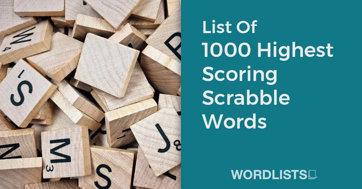Uncovering the Second Highest Scoring Scrabble Word