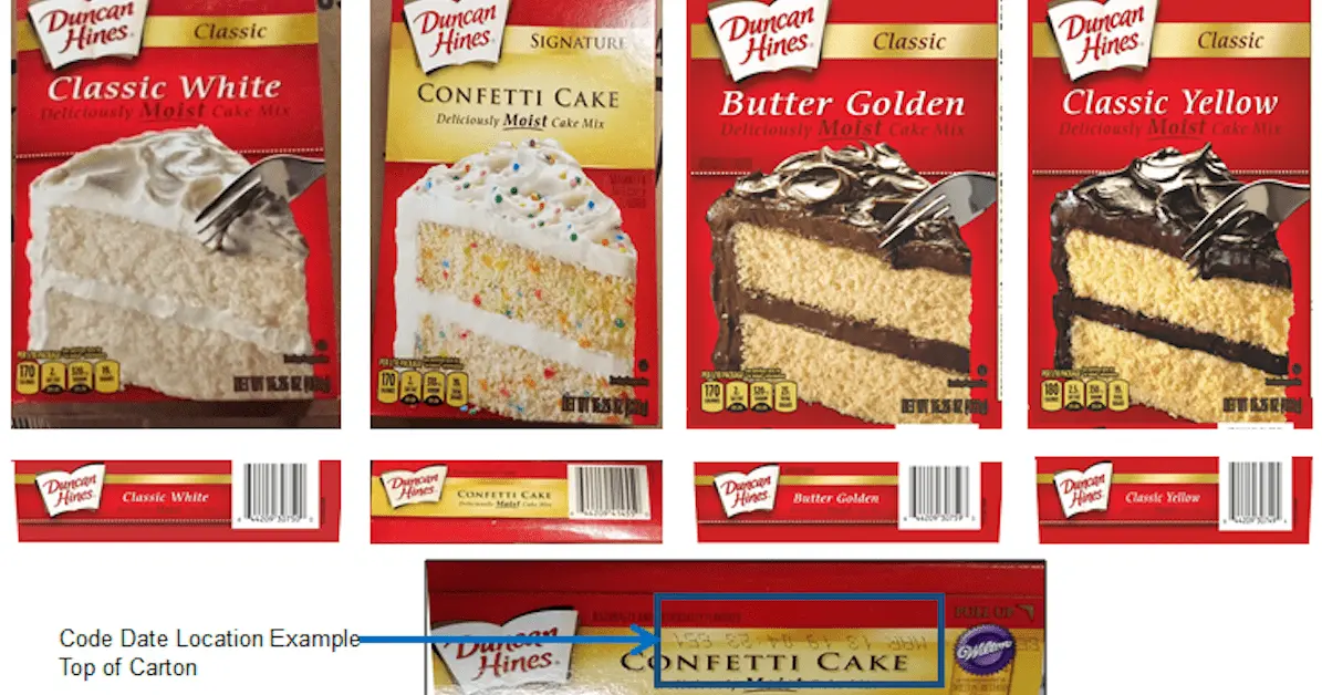 Latest Updates on Cake Mixes Recall