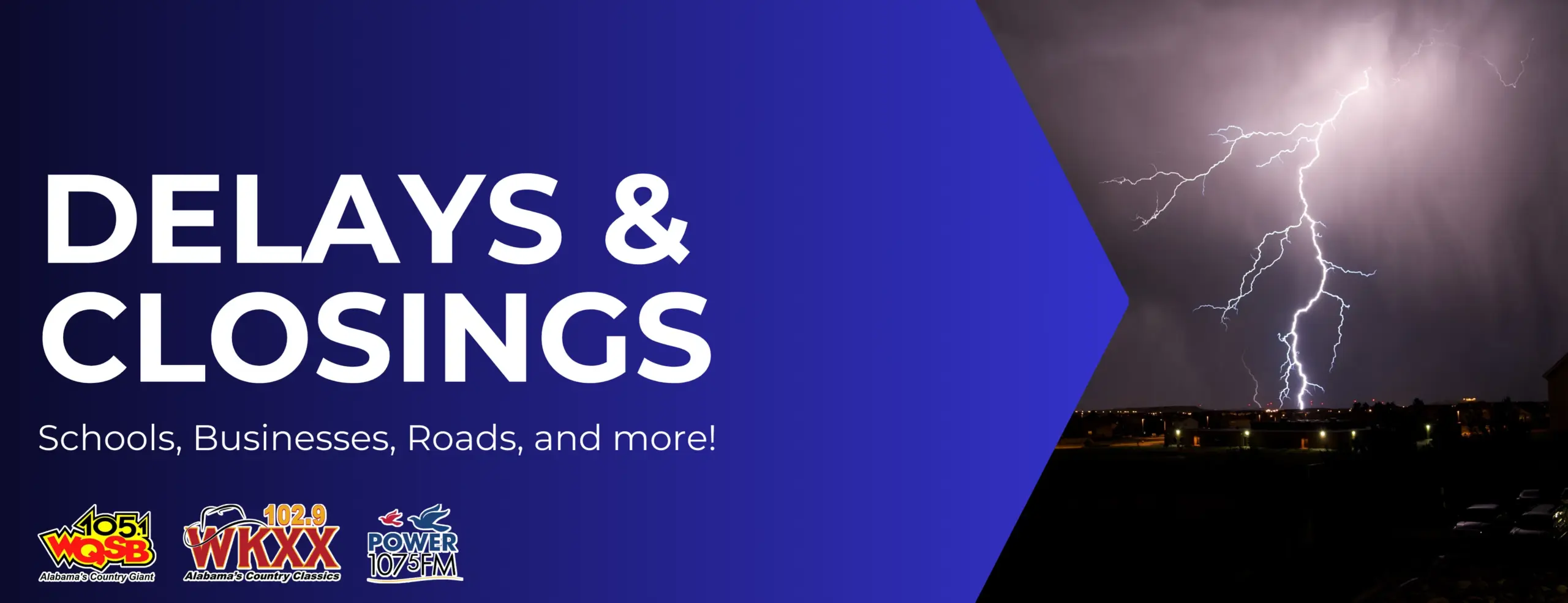 Closings and Delays Impacting Travel and Events in Your Area