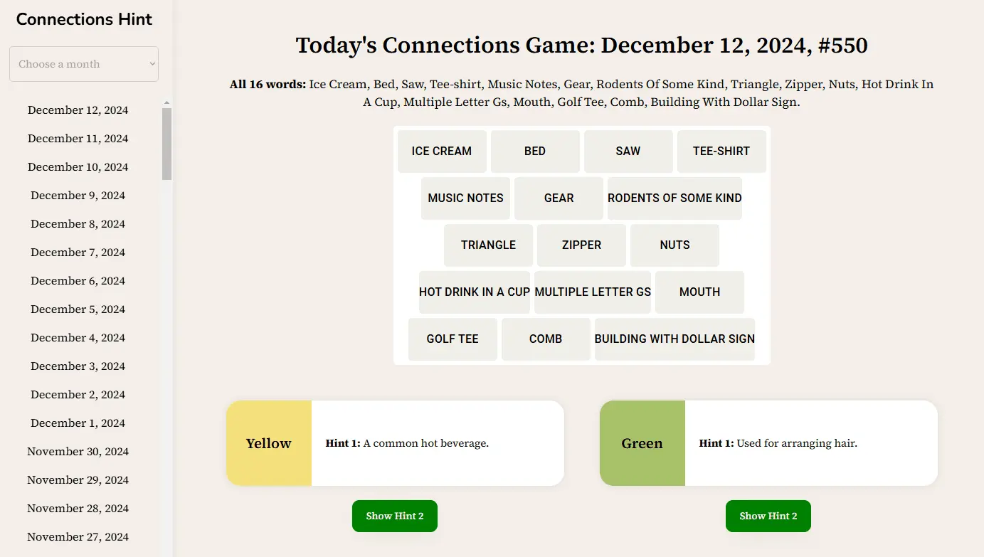 The Importance of Connections Hint in Modern Networking
