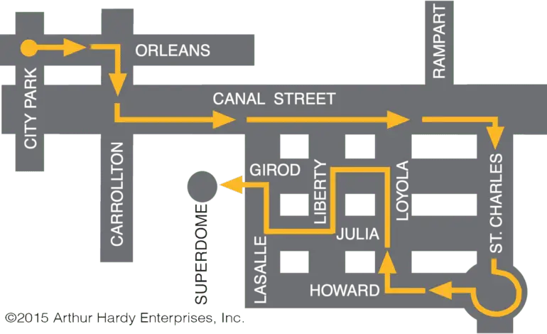 Discover the Endymion Parade Route for 2023