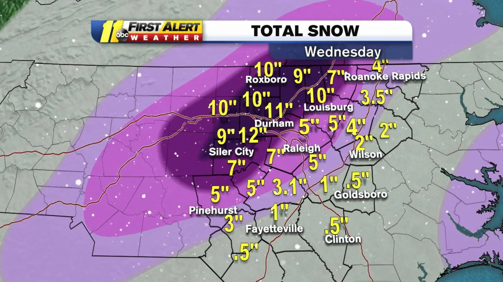 Snowfall Totals: How Much Snow Did Raleigh Get This Winter?