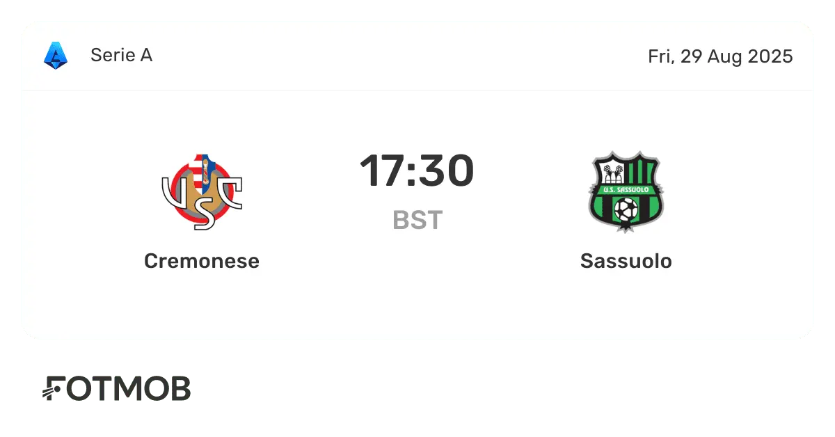 Sassuolo vs Cremonese: A Recap of Their Latest Clash
