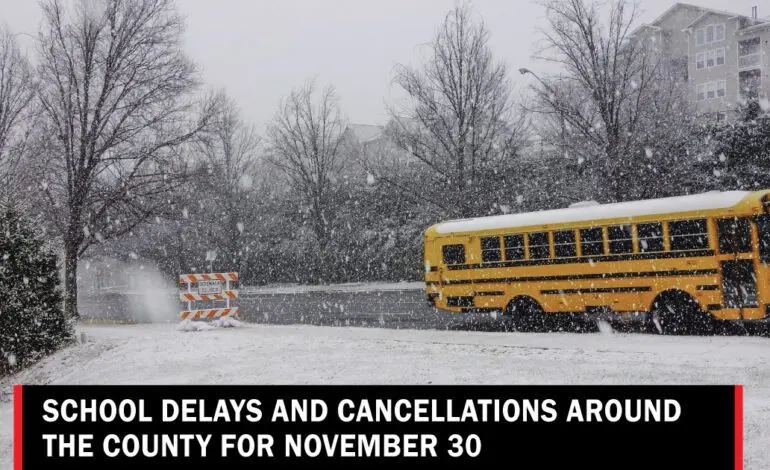 Latest Updates on School Cancellations Today