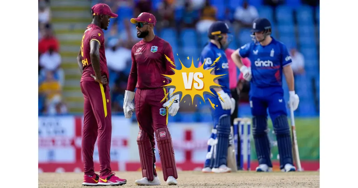 West Indies Cricket Team vs England Cricket Team Standings
