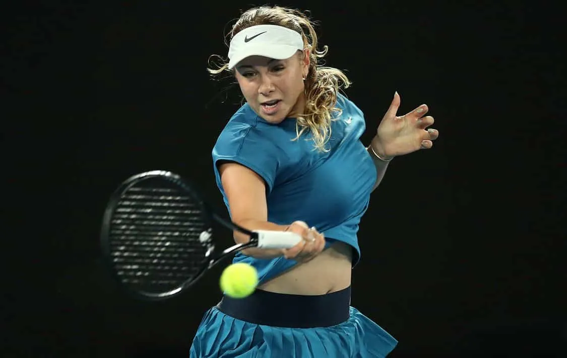 Amanda anisimova: Victoria Mboko Shocks  at Indian Wells