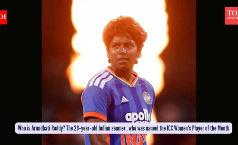Arundhati Reddy Shines as ICC Player of the Month After Historic Series Win