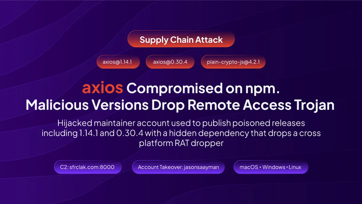 Axios: Malicious  Versions Expose Vulnerabilities in Popular JavaScript Library