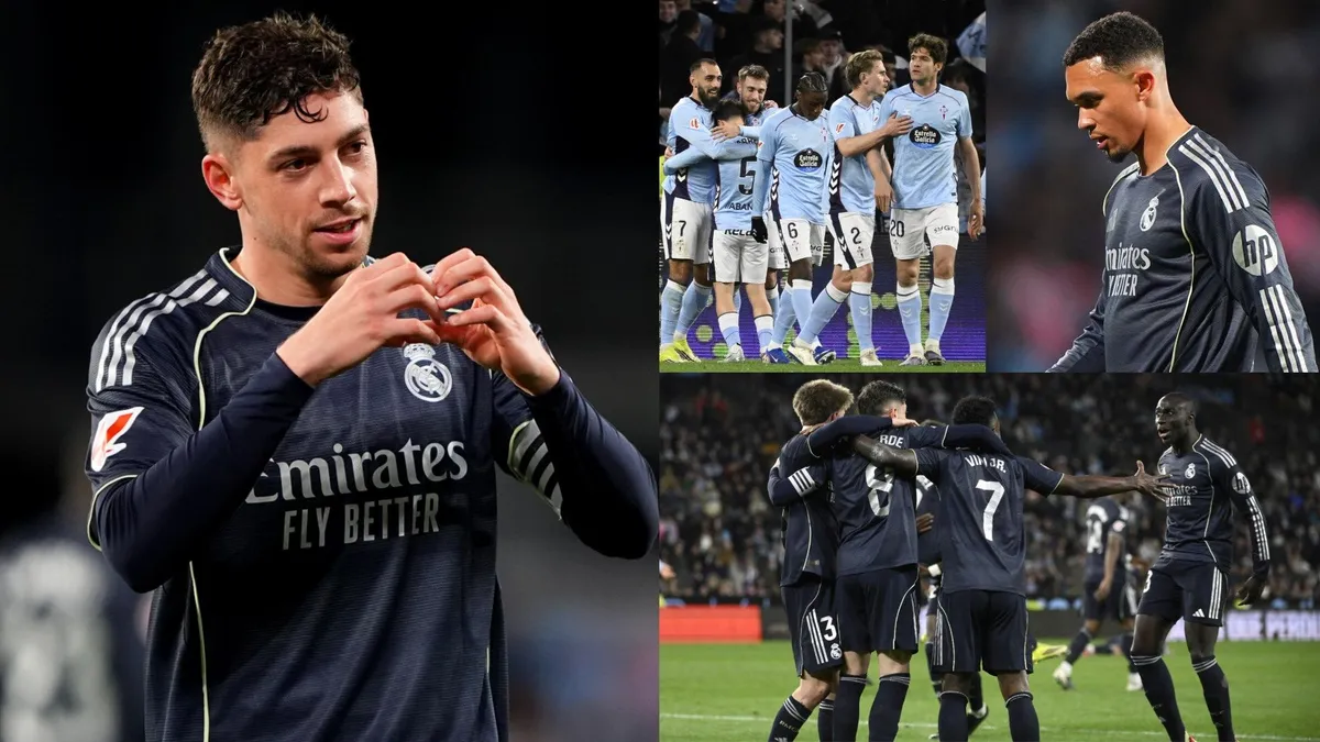 César palacios involved in controversial play during Real Madrid vs Celta Vigo match