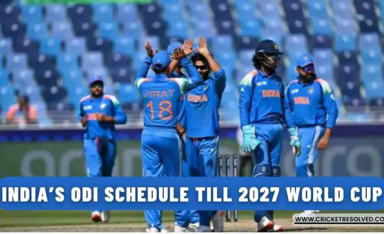 cricket odi world cup 2027 — IN news