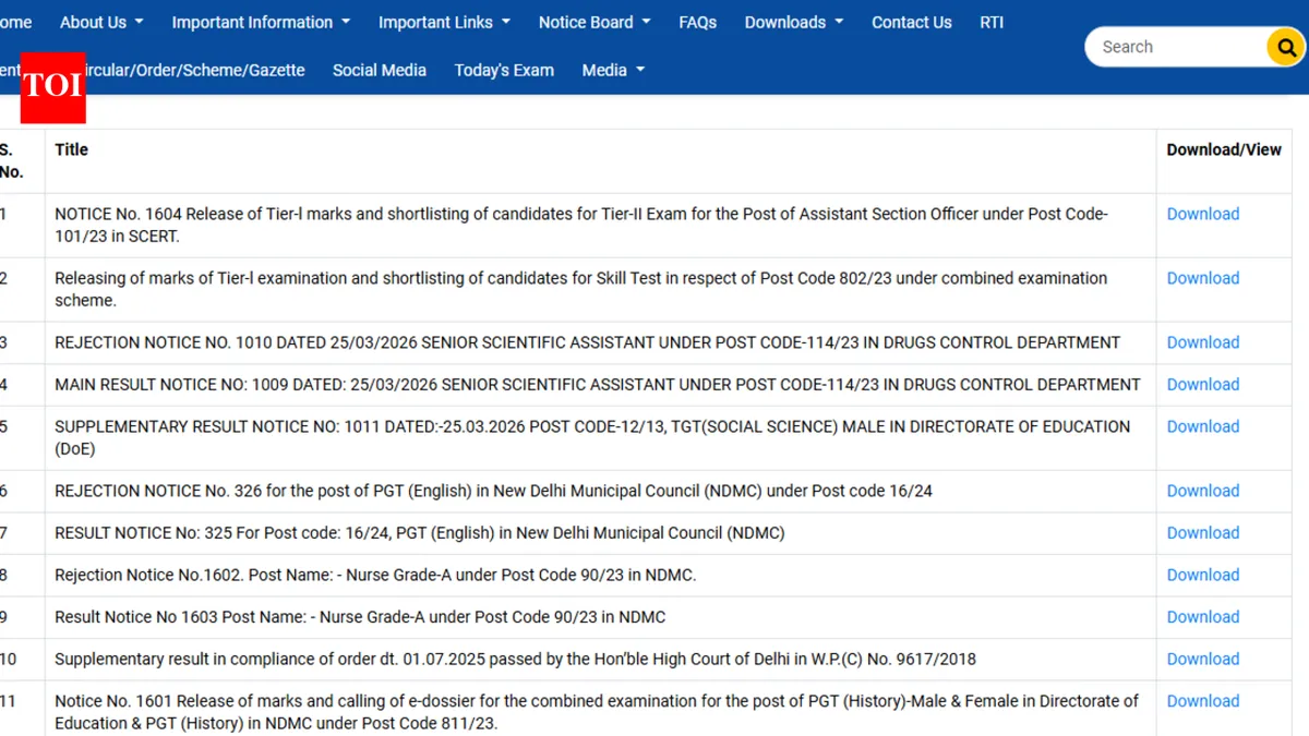 DSSSB Results 2026: What Do the Latest Marks Reveal?