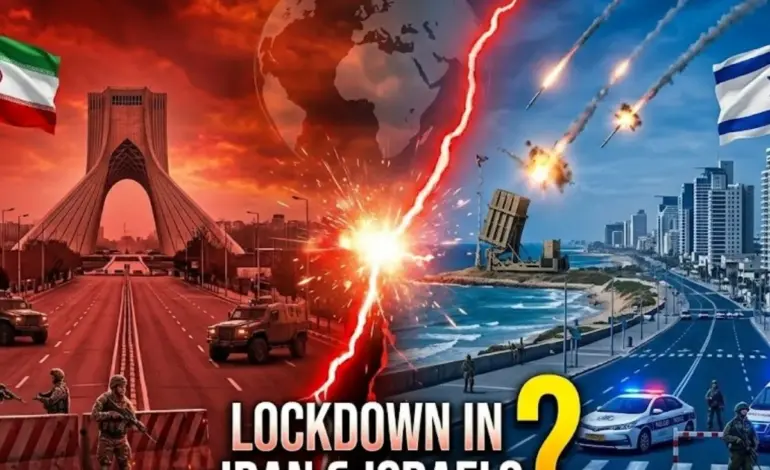 iran israel war lockdown — IN news