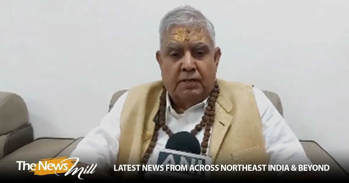Jagdeep Dhankhar Attends Bhasma Aarti at Shri Mahakaleshwar Temple