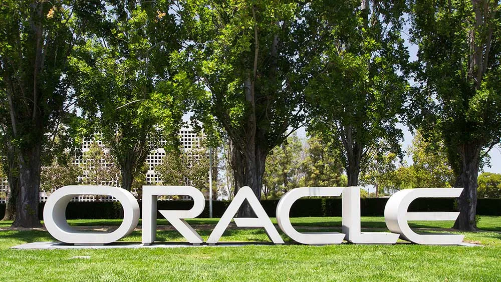 Oracle share price