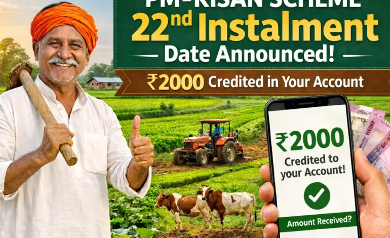 Pm kisan scheme update: 22nd instalment release