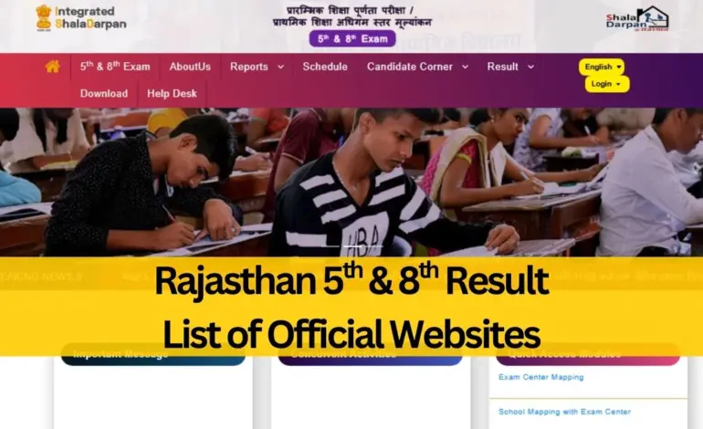 rbse 8th result 2026 — IN news