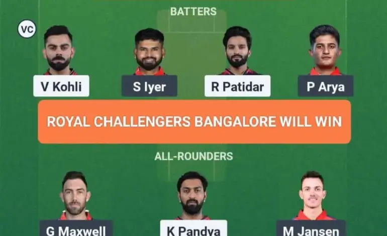 rcb vs pbks — IN news