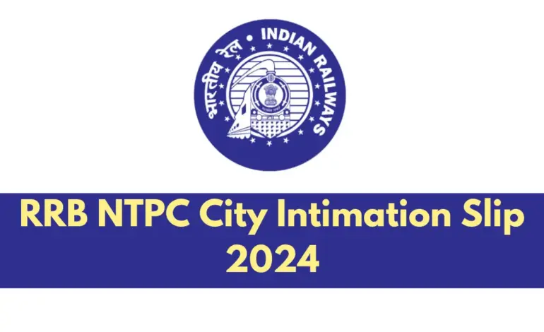 rrb ntpc city intimation — IN news