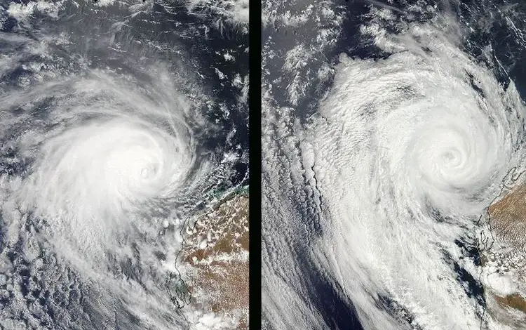 tropical cyclone narelle red sky — IN news