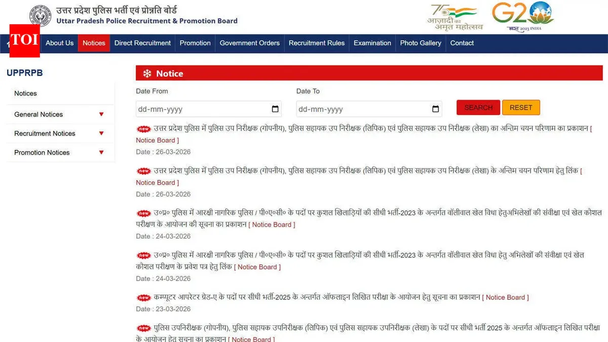 Upprpb: Uttar Pradesh Police Recruitment Results 2023: 912 Candidates Selected
