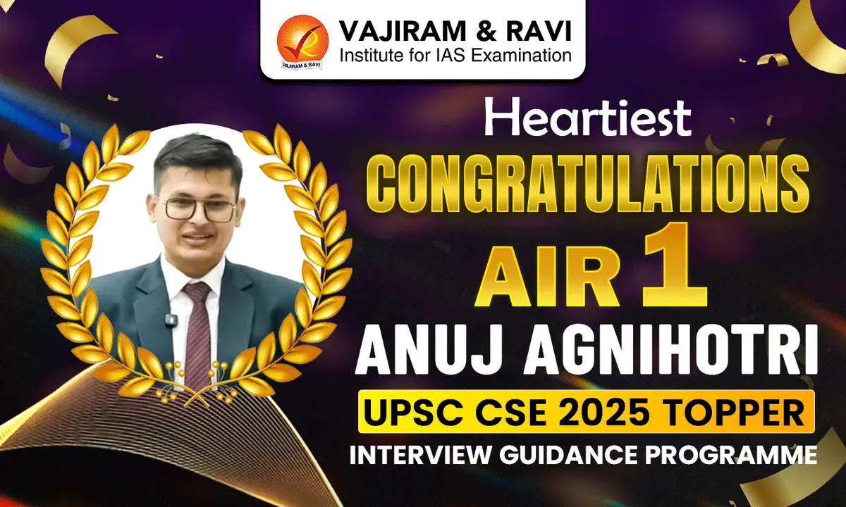 UPSC Marksheet: Anuj Agnihotri Tops UPSC Result 2025