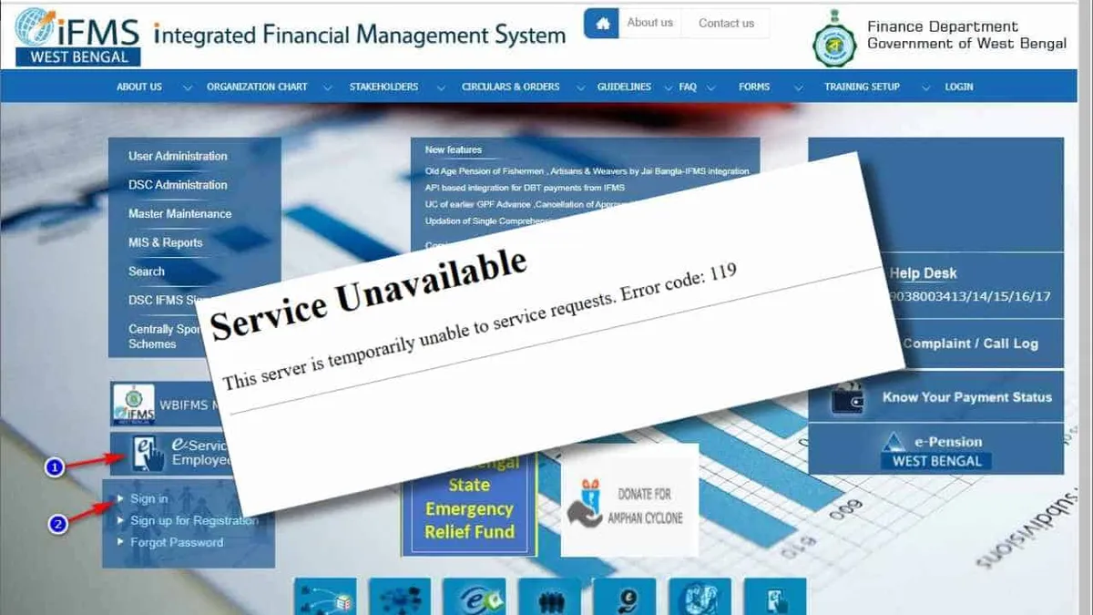 Wbifms Portal Error Causes Major Disruption for West Bengal Government Employees
