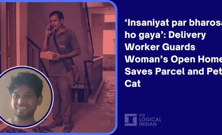 Delivery worker guards open house: A story of urban kindness