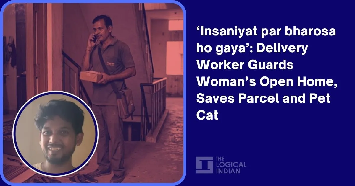 Delivery worker guards open house: A story of urban kindness