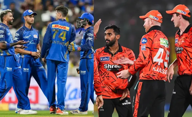 Mumbai indians vs sunrisers hyderabad standings