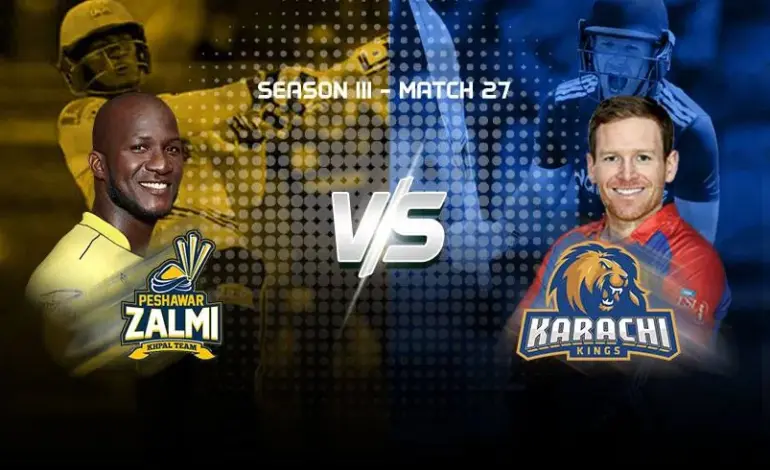 peshawar zalmi vs karachi kings — IN news