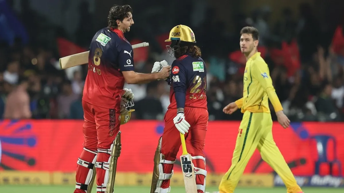 Royal Challengers Bengaluru vs Chennai Super Kings Standings: RCB Dominates with a 43-Run Victory