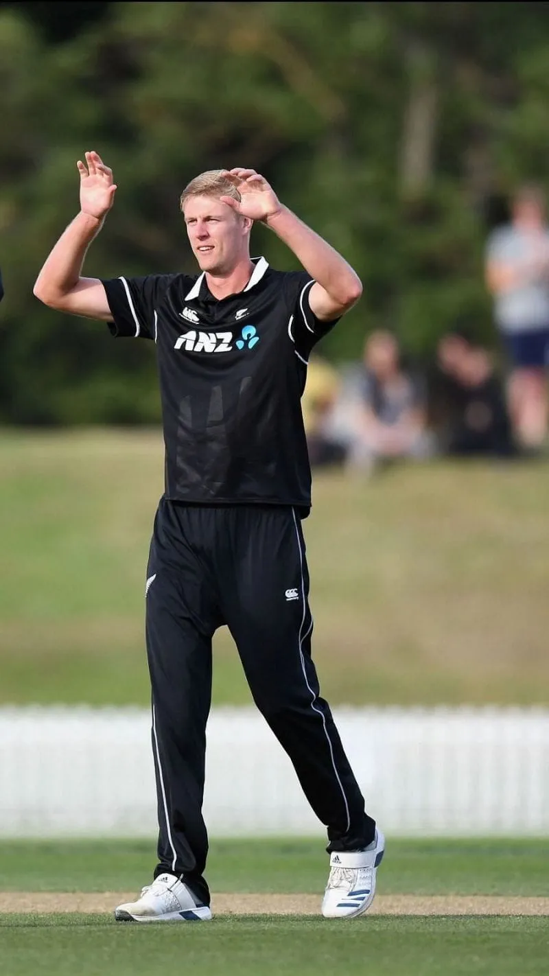 Kyle Jamieson Celebrates Wicket Against Vaibhav Suryavanshi