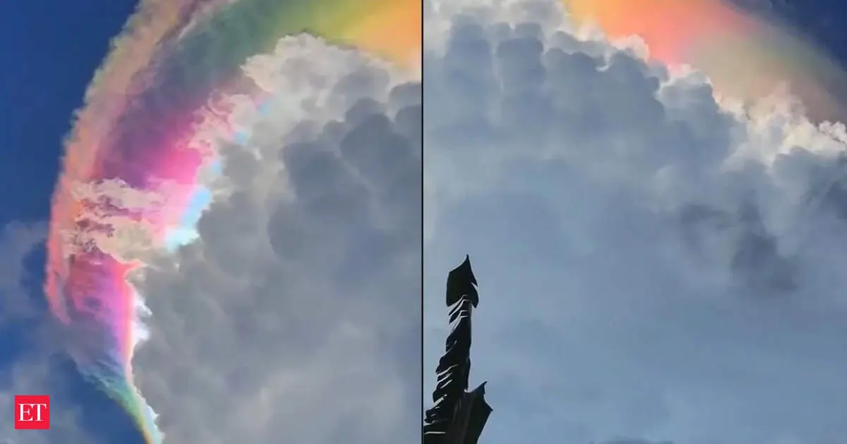 Rainbow Clouds Captivate Viewers in Bogor, Indonesia