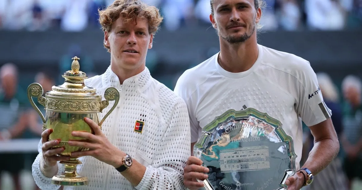 Sinner defends Wimbledon men’s singles title against Zverev