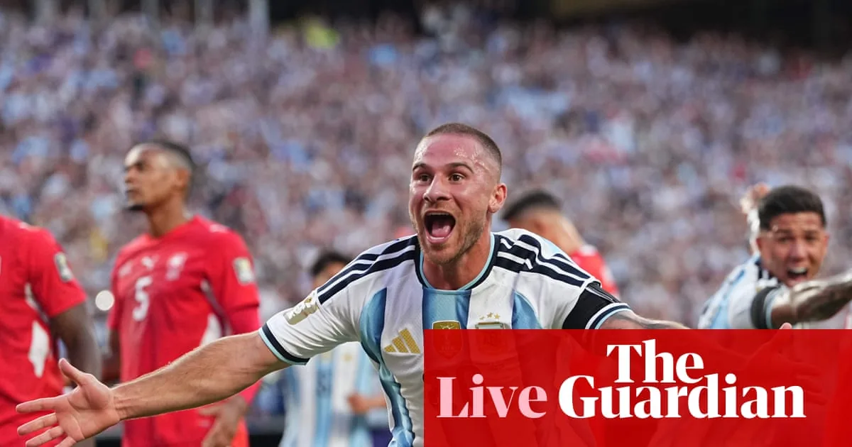Argentina takes 1-0 lead over Switzerland at half-time in World Cup quarter-final