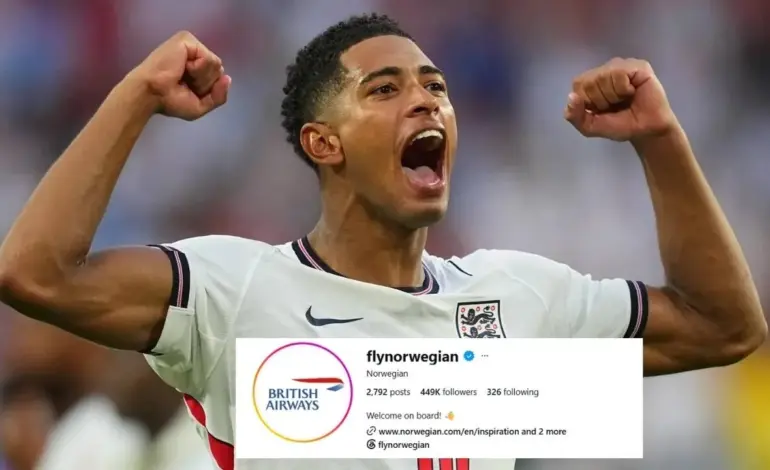 Norwegian Air changes Instagram logo to British Airways after England’s World Cup quarter-final win
