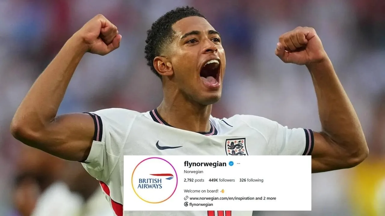 Norwegian Air changes Instagram logo to British Airways after England’s World Cup quarter-final win